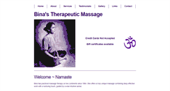 Desktop Screenshot of binamassagetherapy.com