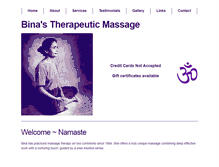 Tablet Screenshot of binamassagetherapy.com